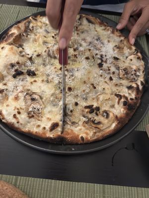 Vegan white truffle pizza   at NovaPizza Vegan Kitchen in Edinburgh