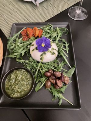 Burrata (bread not pictured)  at NovaPizza Vegan Kitchen in Edinburgh