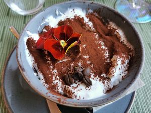 Tiramisu at NovaPizza Vegan Kitchen in Edinburgh