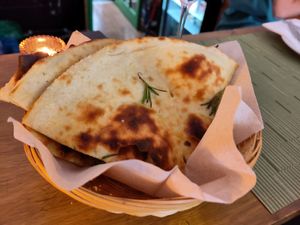 Foccacio rosamarino at NovaPizza Vegan Kitchen in Edinburgh