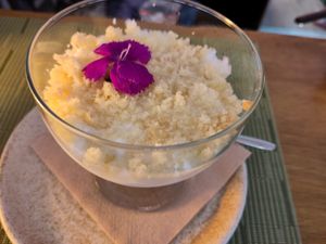 Torta mimosa at NovaPizza Vegan Kitchen in Edinburgh