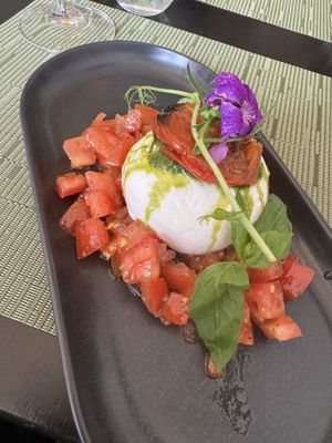 Burrata  at NovaPizza Vegan Kitchen in Edinburgh