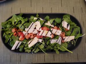 Rocket salad at NovaPizza Vegan Kitchen in Edinburgh