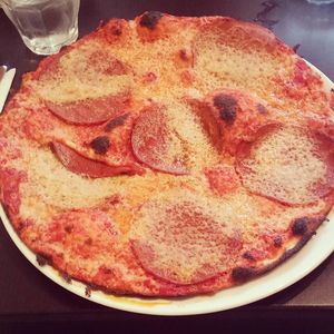 Pepperoni pizza at NovaPizza Vegan Kitchen in Edinburgh