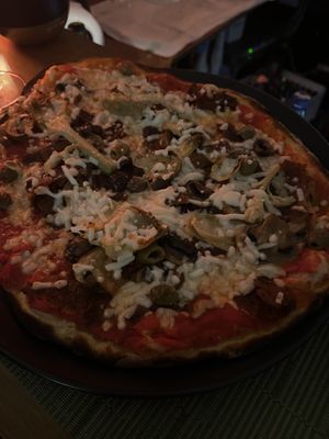 Roma pizza  at NovaPizza Vegan Kitchen in Edinburgh