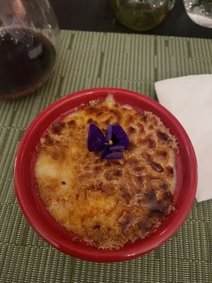 Creme brûlée   at NovaPizza Vegan Kitchen in Edinburgh