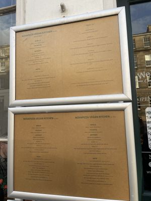 Menu  at NovaPizza Vegan Kitchen in Edinburgh