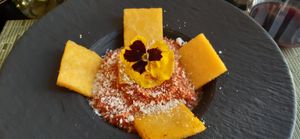 Polenta with ragu at NovaPizza Vegan Kitchen in Edinburgh