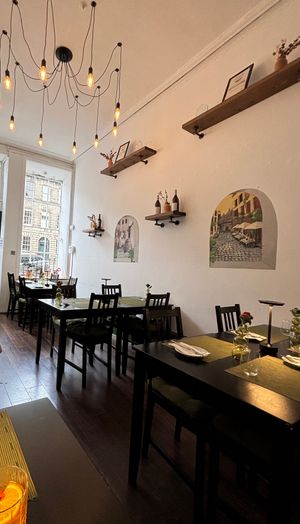 Interior at NovaPizza Vegan Kitchen in Edinburgh