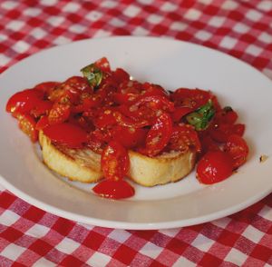 Bruschetta at NovaPizza Vegan Kitchen in Edinburgh