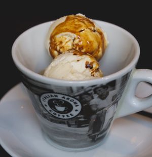 Affogato at NovaPizza Vegan Kitchen in Edinburgh