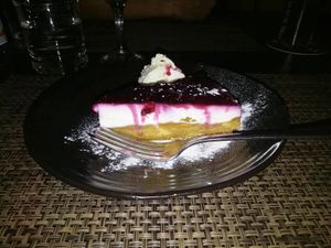 Vegan cheesecake! at NovaPizza Vegan Kitchen in Edinburgh