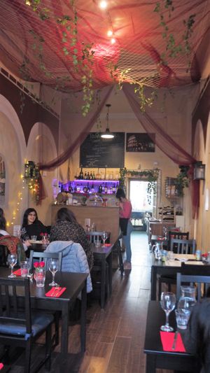 Inside of Restaurant at NovaPizza Vegan Kitchen in Edinburgh
