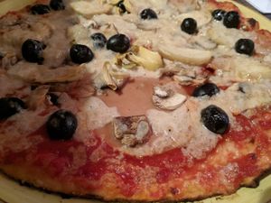 Pizza Capriciosa at NovaPizza Vegan Kitchen in Edinburgh