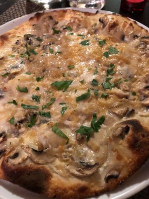 Four Cheese Vegan Pizza at NovaPizza Vegan Kitchen in Edinburgh