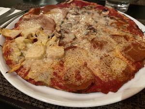 Quattro stagioni at NovaPizza Vegan Kitchen in Edinburgh