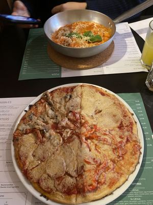4 stagioni pizza at NovaPizza Vegan Kitchen in Edinburgh