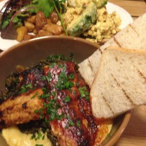 tempeh and polenta! at Citizen Fox - Pop up in San Francisco