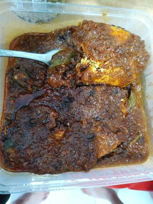 Sambal mock fish at Nature Vegetarian Delights 大自然素食 - Upper Serangoon in Northeast Singapore