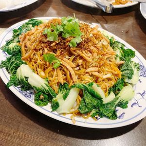 Cny Menu- Braised Ee Fu Noodle at Nature Vegetarian Delights 大自然素食 - Upper Serangoon in Northeast Singapore