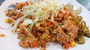 sambal fried rice at Nature Vegetarian Delights 大自然素食 - Upper Serangoon in Northeast Singapore