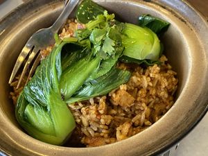 Claypot rice  at Nature Vegetarian Delights 大自然素食 - Upper Serangoon in Northeast Singapore