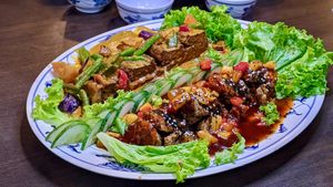 CNY Double Flavour Fish at Nature Vegetarian Delights 大自然素食 - Upper Serangoon in Northeast Singapore