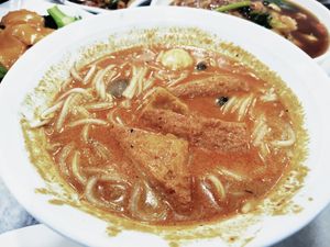Very nice laksa at Nature Vegetarian Delights 大自然素食 - Upper Serangoon in Northeast Singapore