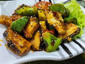 sweet and sour mock fish at Nature Vegetarian Delights 大自然素食 - Upper Serangoon in Northeast Singapore