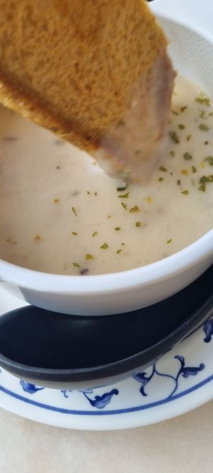 Mushroom soup (set for western) at Nature Vegetarian Delights 大自然素食 - Upper Serangoon in Northeast Singapore