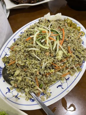 Olive fried rice 7/10 average   at Nature Vegetarian Delights 大自然素食 - Upper Serangoon in Northeast Singapore