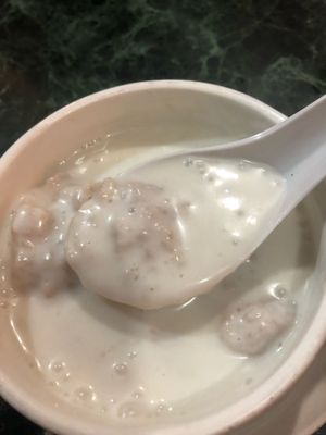 Yam paste with coconut milk and ginkgo  at Nature Vegetarian Delights 大自然素食 - Upper Serangoon in Northeast Singapore