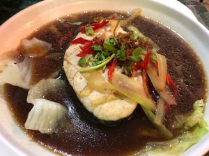 Hong Kong steam fish  at Nature Vegetarian Delights 大自然素食 - Upper Serangoon in Northeast Singapore
