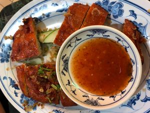Roast duck with yam  at Nature Vegetarian Delights 大自然素食 - Upper Serangoon in Northeast Singapore