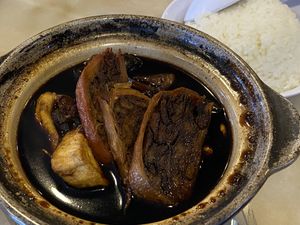 Veg trotters with black vinegar + rice  at Nature Vegetarian Delights 大自然素食 - Upper Serangoon in Northeast Singapore