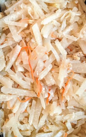 The main ingredient for popiah at Nature Vegetarian Delights 大自然素食 - Upper Serangoon in Northeast Singapore