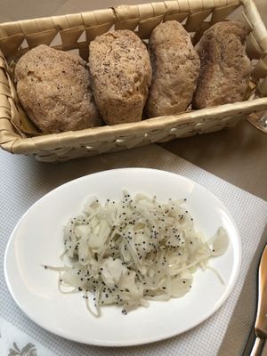 some salad  at Flora in Verona