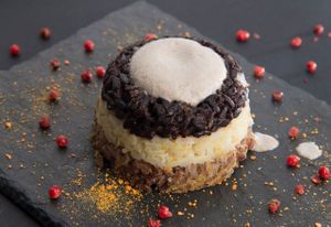 Rice Timballo at Flora in Verona