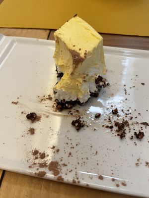 Mango mouse pie - soo good!!! at Flora in Verona