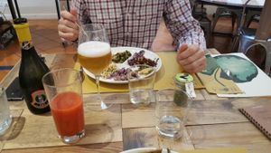 very good vegan buffet  at Flora in Verona