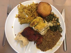 Buffet plate  at Flora in Verona