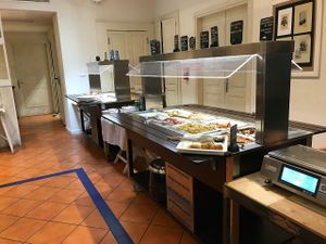 buffet at Flora in Verona