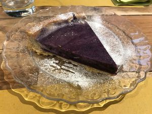 home made  cake with chia seeds at Flora in Verona