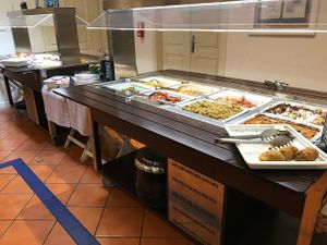 buffet at Flora in Verona