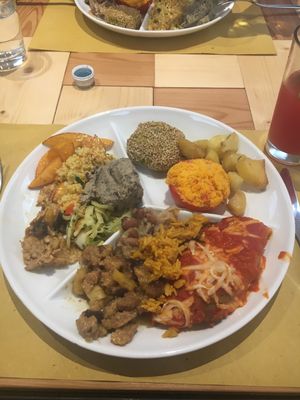 Lunch buffet at Flora in Verona