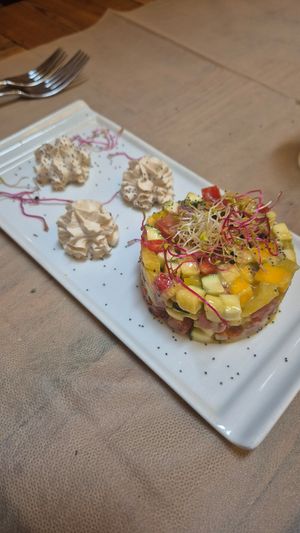 Tartare di verdure in agrodolce at Flora in Verona