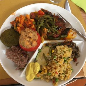 Buffet lunch selection  at Flora in Verona