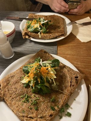Vegan buckwheat crepes   at Creperie du Palais  in Weimar