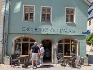 Outside at Creperie du Palais  in Weimar
