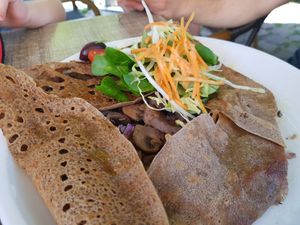 Mit Pilzen at Creperie du Palais  in Weimar